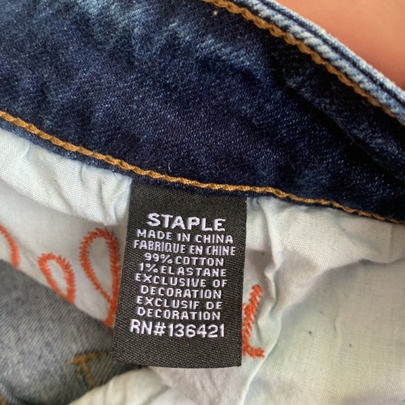 Jeff Staple Embroidered Jeans - Picture 8 of 8